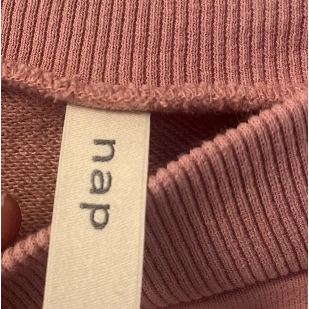 nap Drawstring Hem Cotton Sweatshirt - Picture 8 of 8